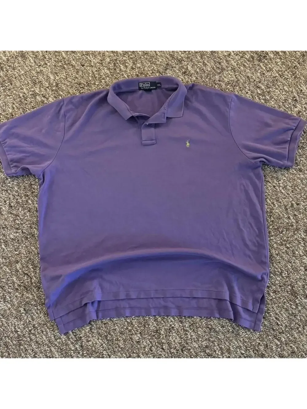 Men’s Polo Ralph Lauren Short Sleeve Polo Shirt Purple Size XXL 2XL